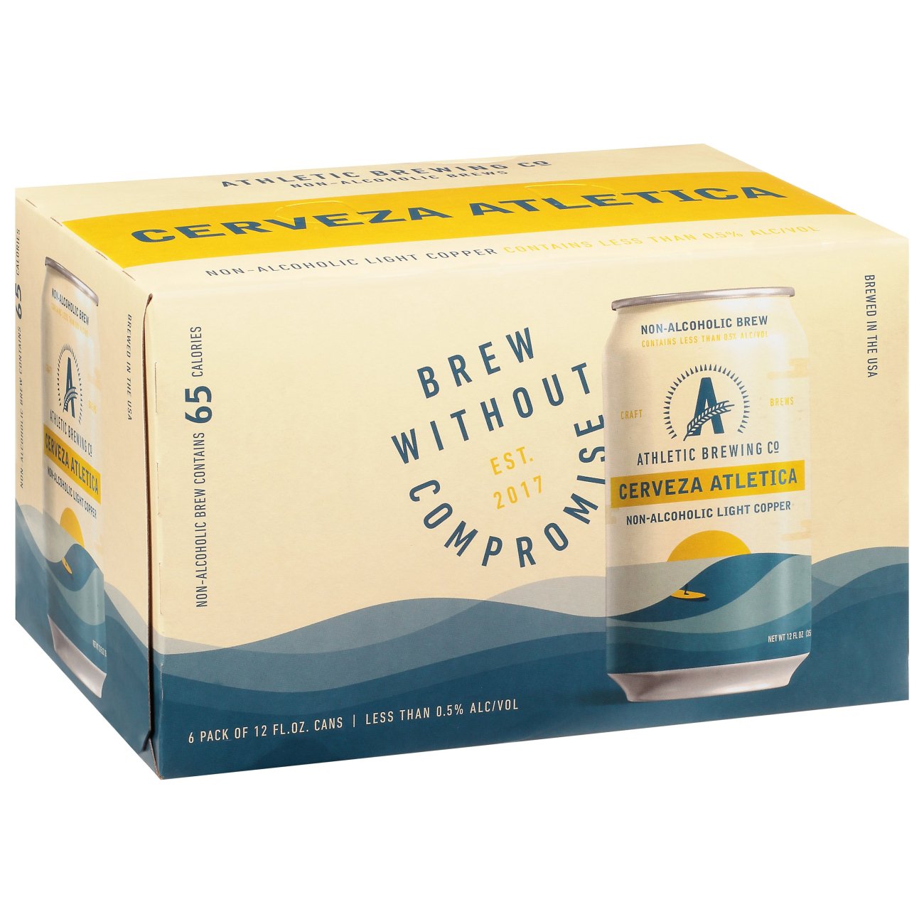 Athletic Brewing Co NonAlcoholic Cerveza Atletica 12 oz Cans Shop