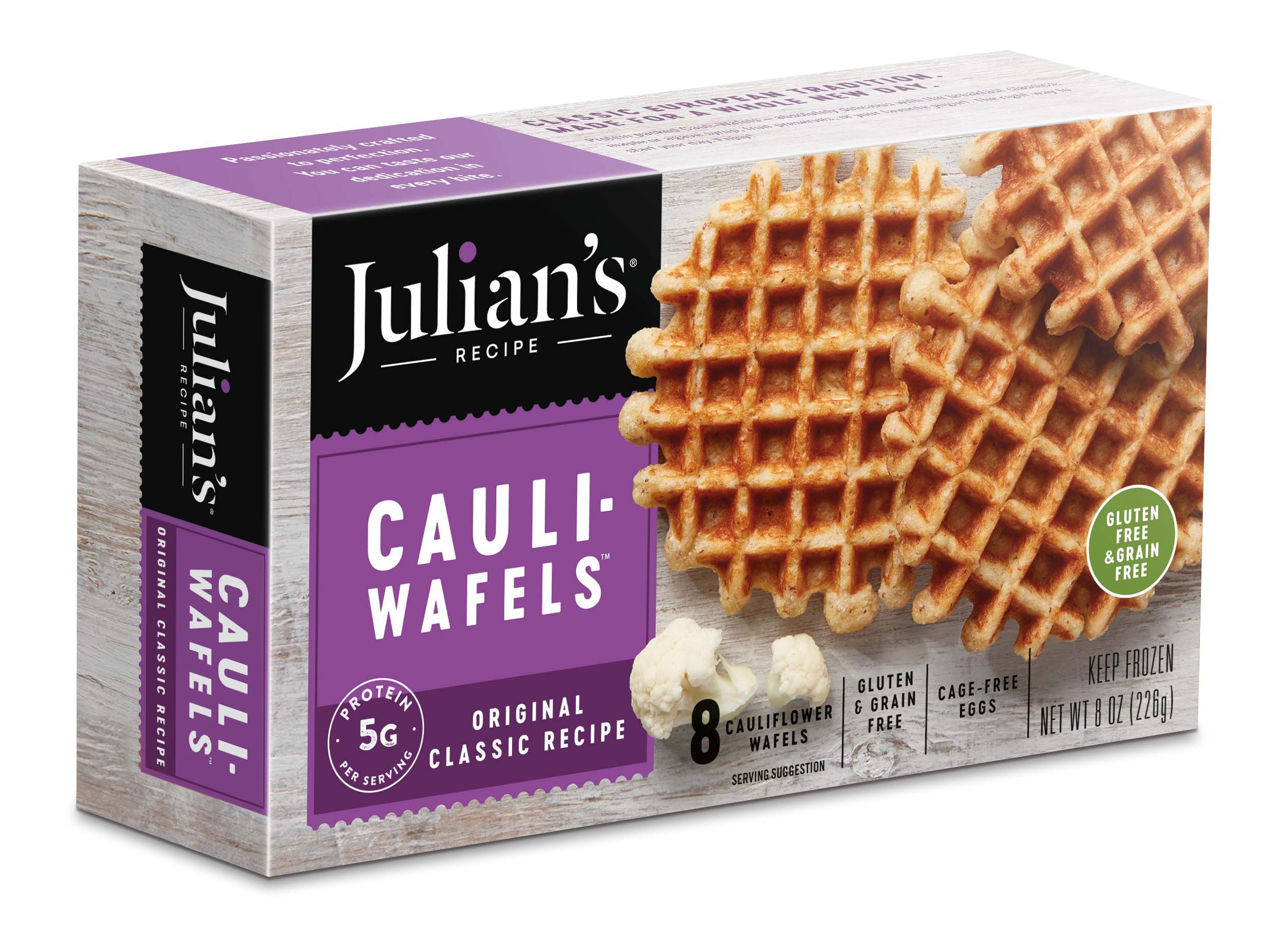 Julian's Recipe 5g Protein Frozen Cauli Waffles Original Shop Entrees & Sides at HEB