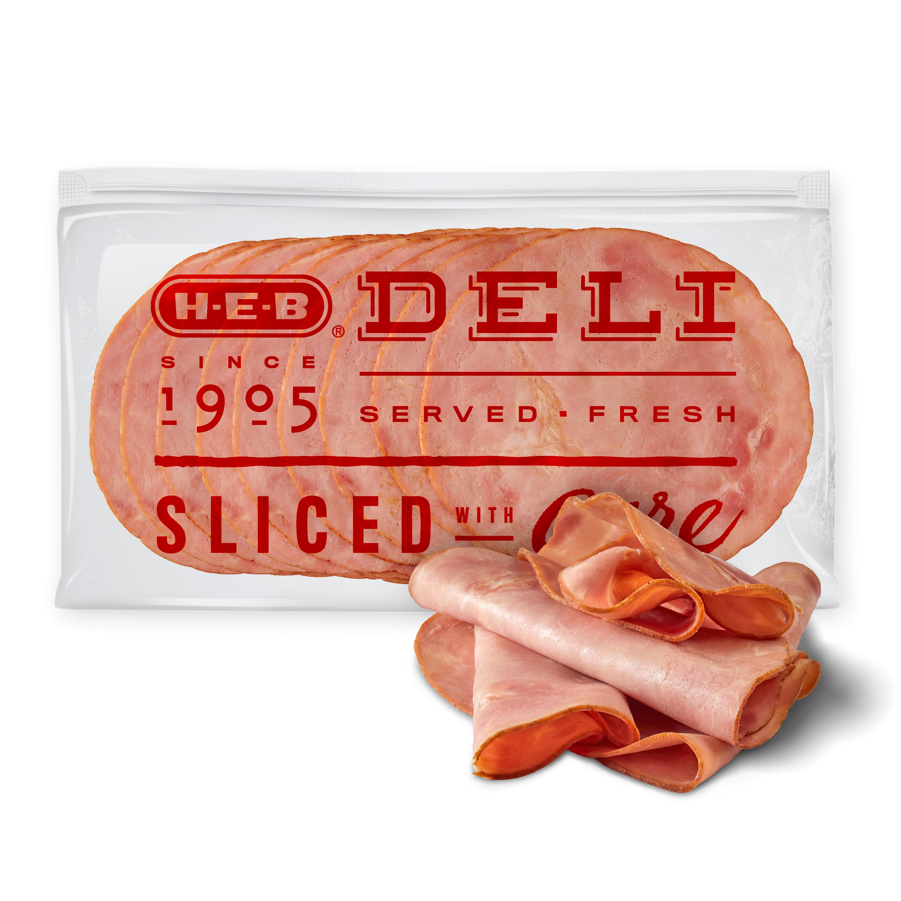 H-E-B Deli Mesquite-Smoked Uncured Ham, Sandwich Sliced - Shop Meat at ...