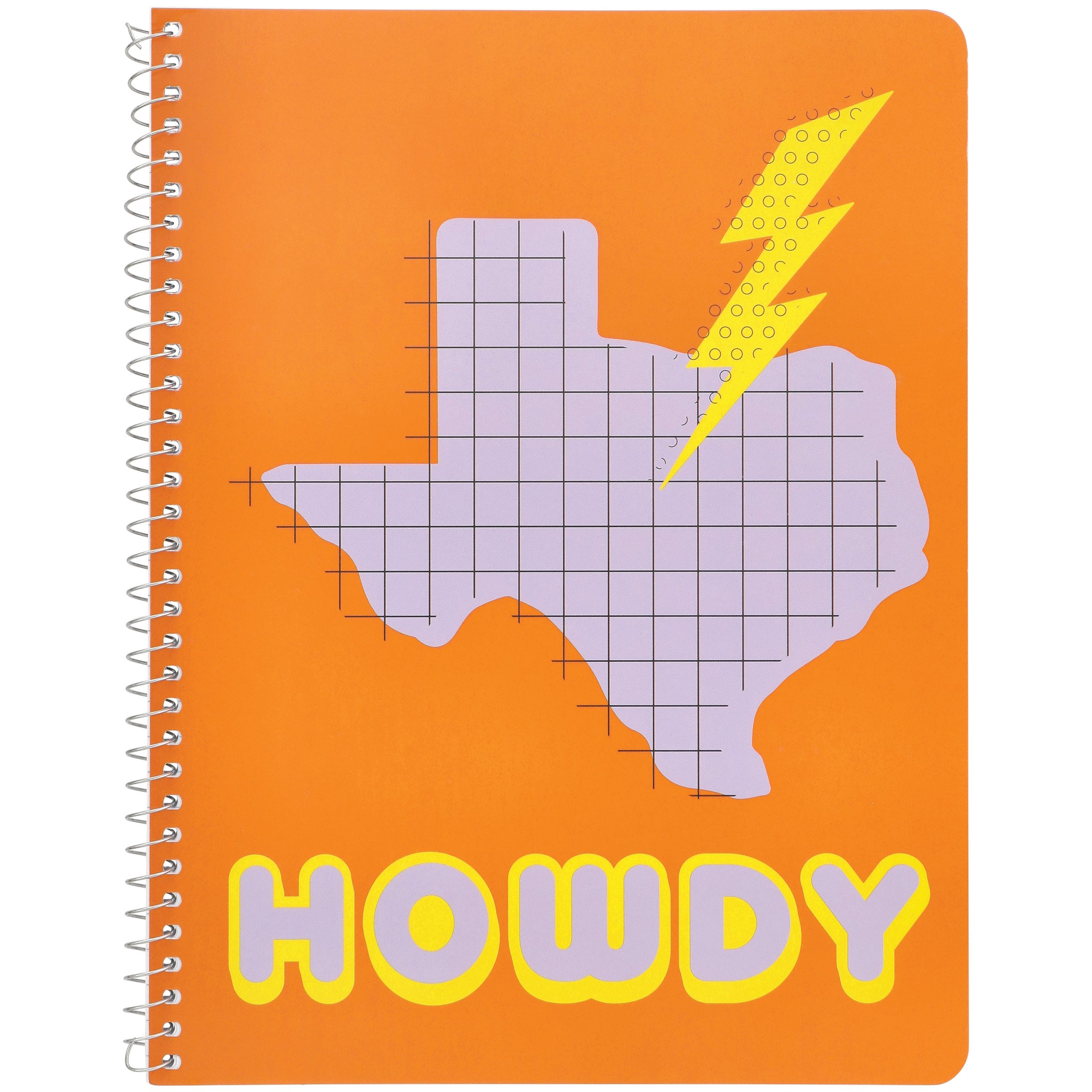 Destination Holiday Howdy Texas 1 Subject Wide Ruled Spiral Notebook ...