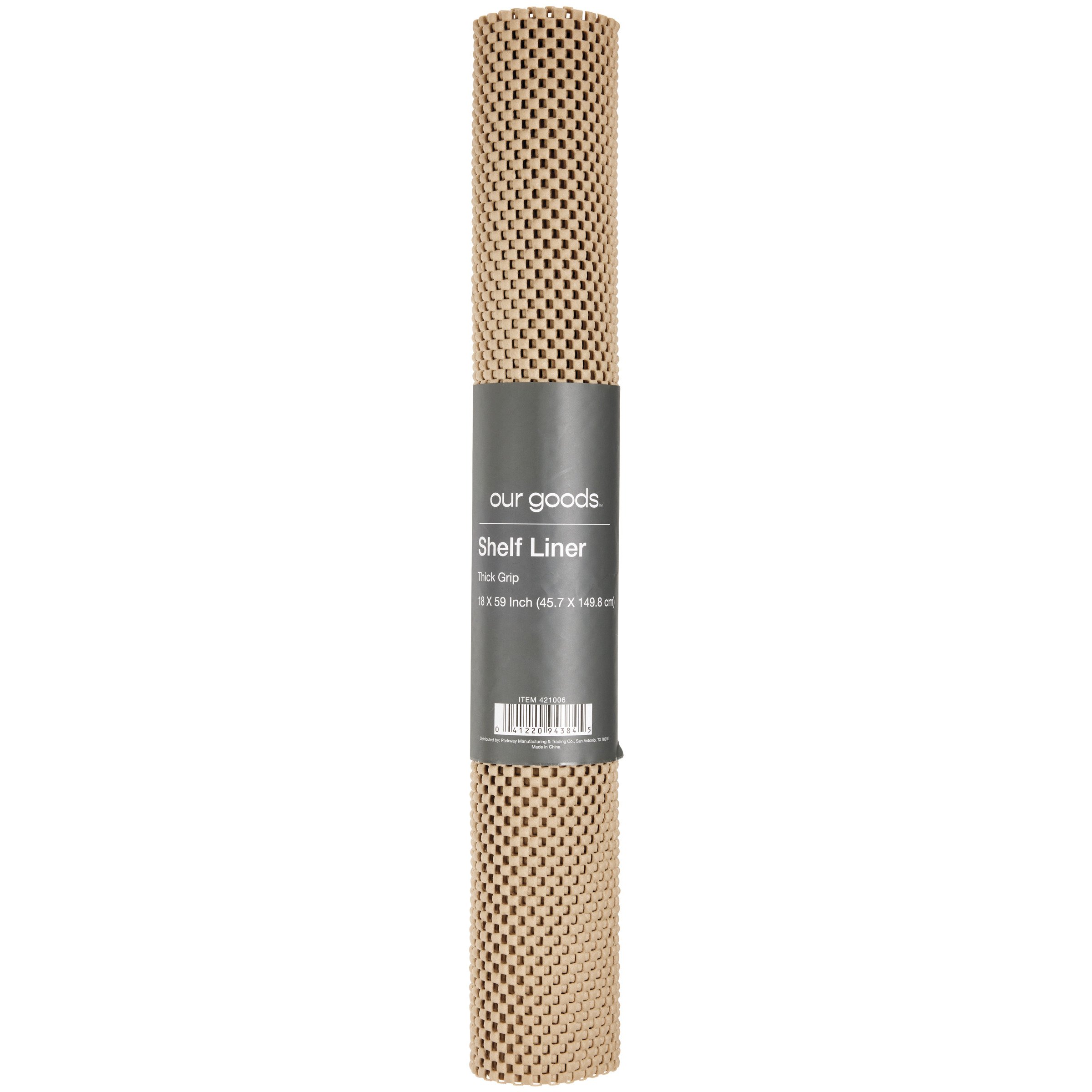 our goods Thick Grip Shelf Liner Taupe Shop Shelf liners at HEB