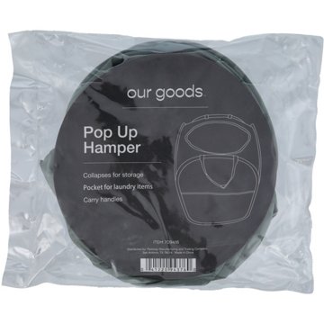 our goods Pop Up Fabric Laundry Hamper - Gray