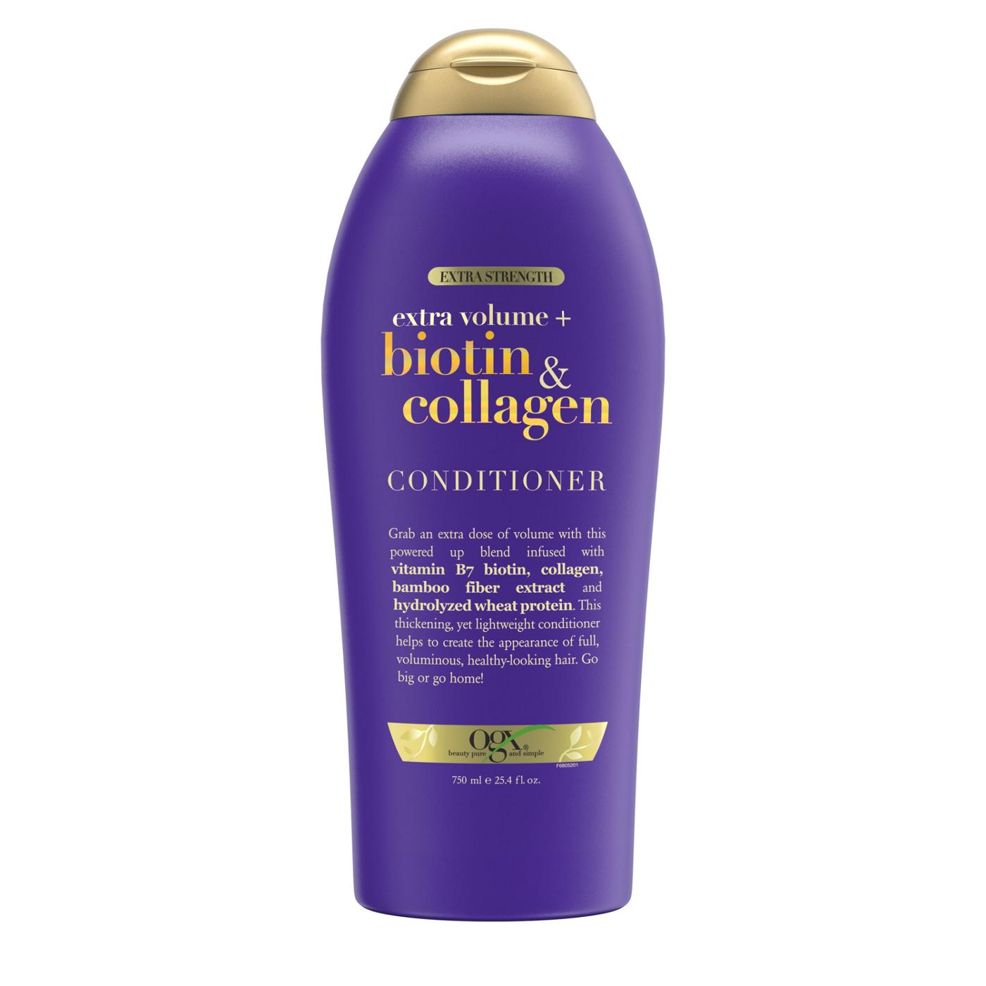 OGX Biotin & Collagen Extra Strength Conditioner; image 1 of 2