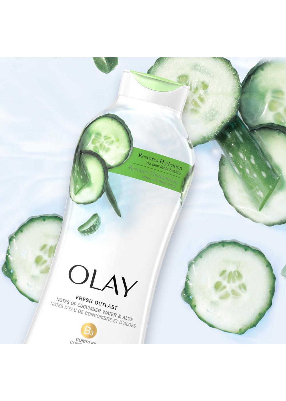 Olay Fresh Outlast Body Wash - Cucumber & Aloe; image 6 of 10