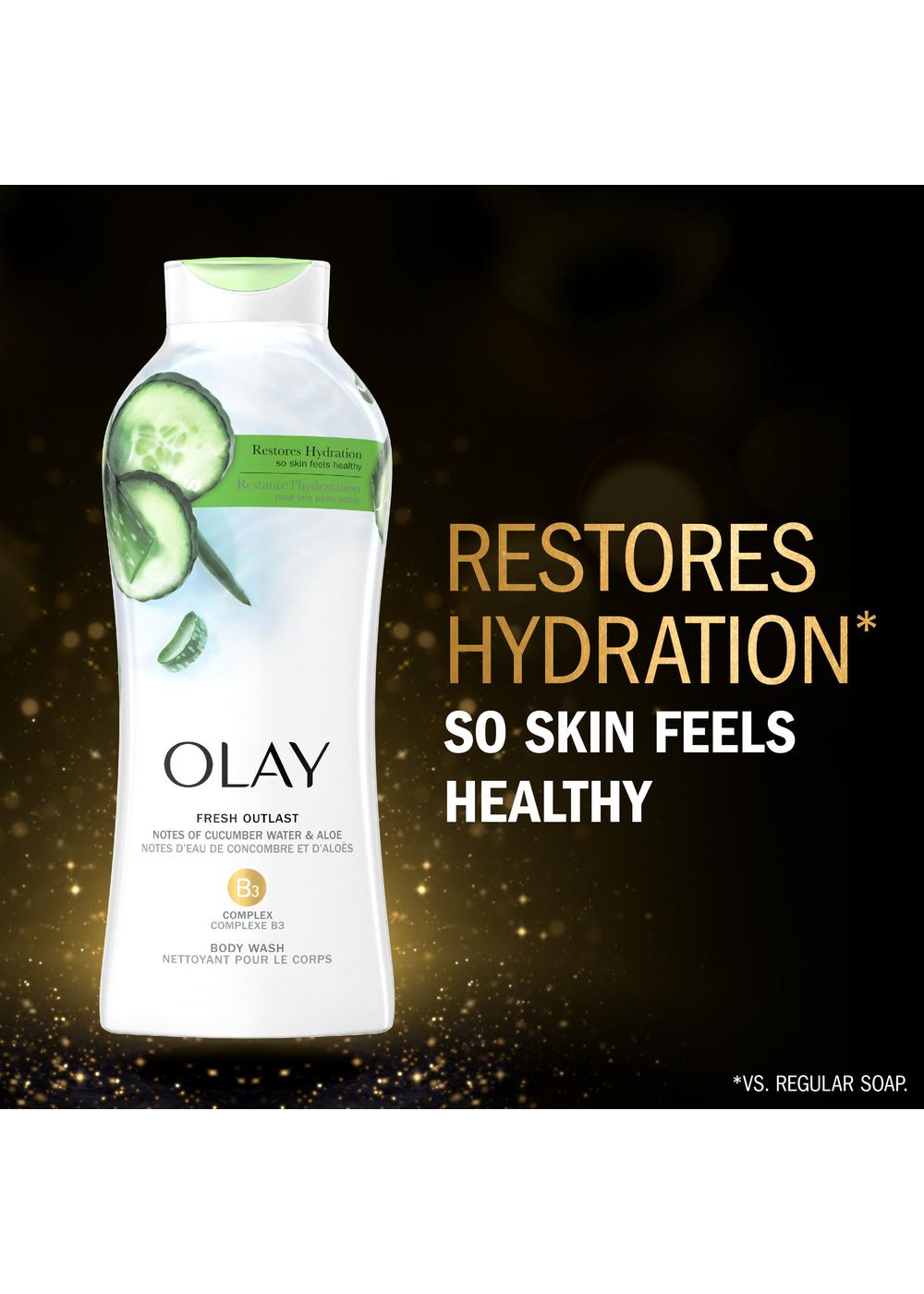 Olay Fresh Outlast Body Wash - Cucumber & Aloe; image 7 of 10