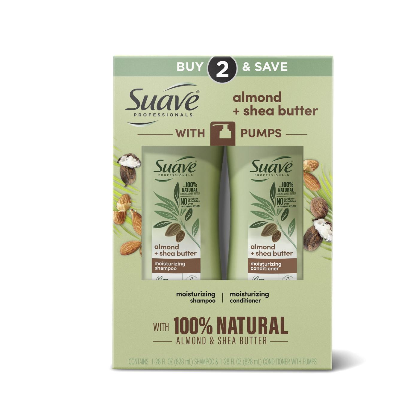 Suave Professionals Almond + Shea Butter Shampoo & Conditioner Combo Pack; image 1 of 7