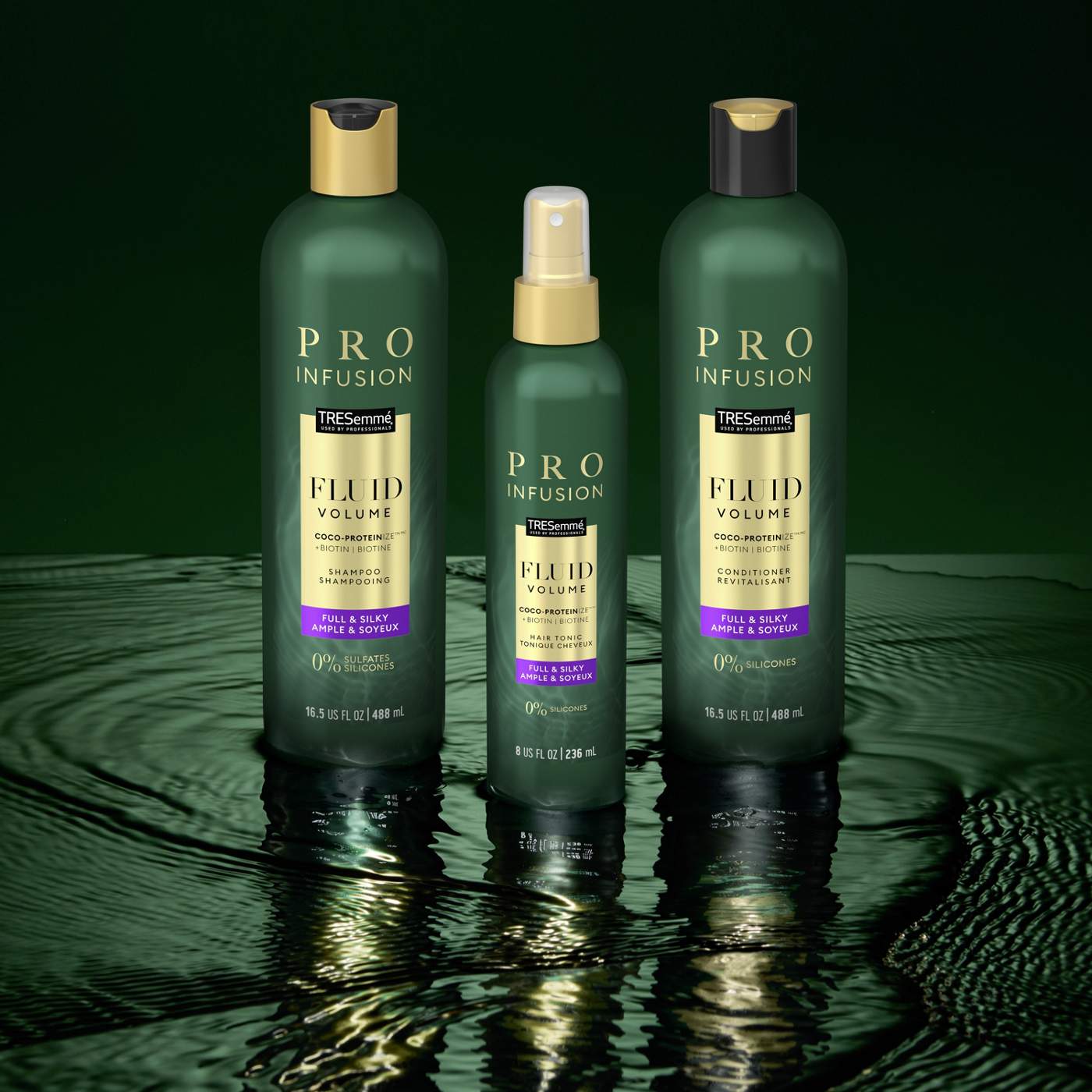 TRESemmé Cruelty Free Pro Infusion Fluid Volume Shop Shampoo & conditioner at HEB