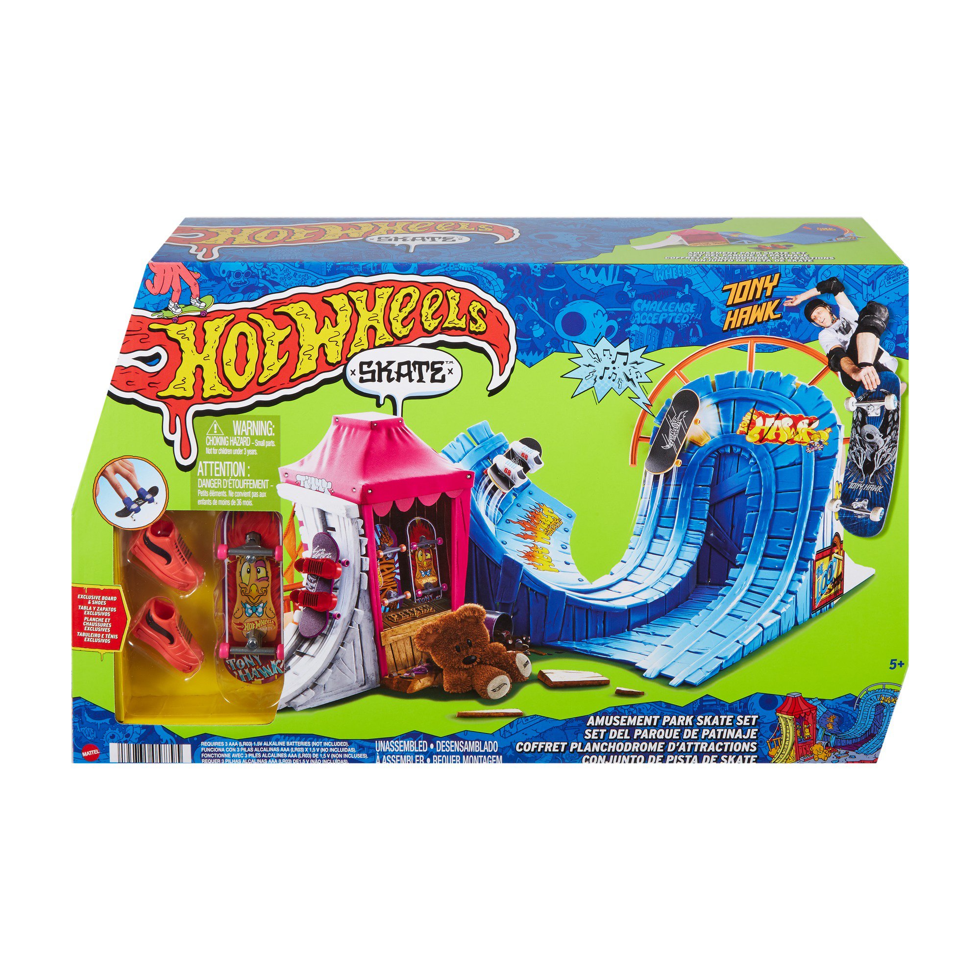 Hot Wheels - Skateboard com Tênis - Mattel