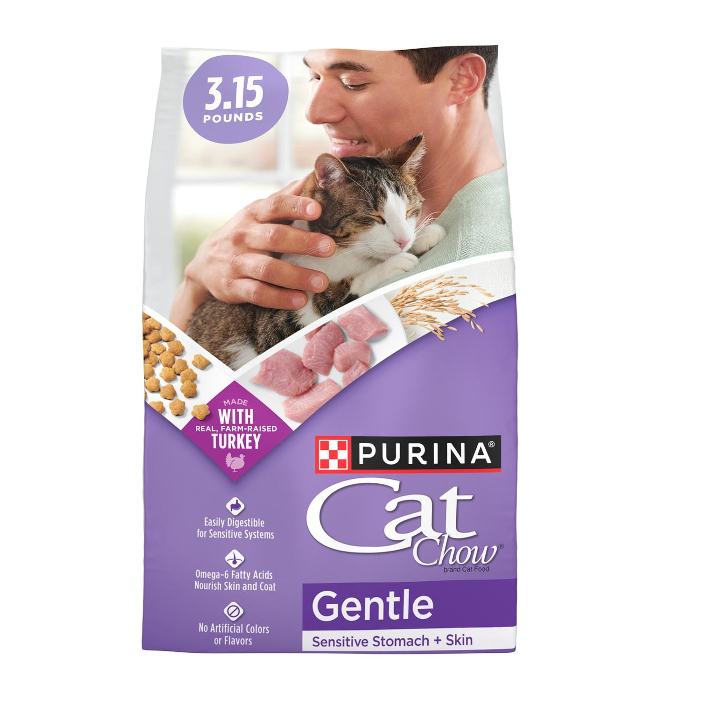 Purina Cat Chow Gentle Sensitive Stomach Skin Dry Food - Shop Food at H-E-B