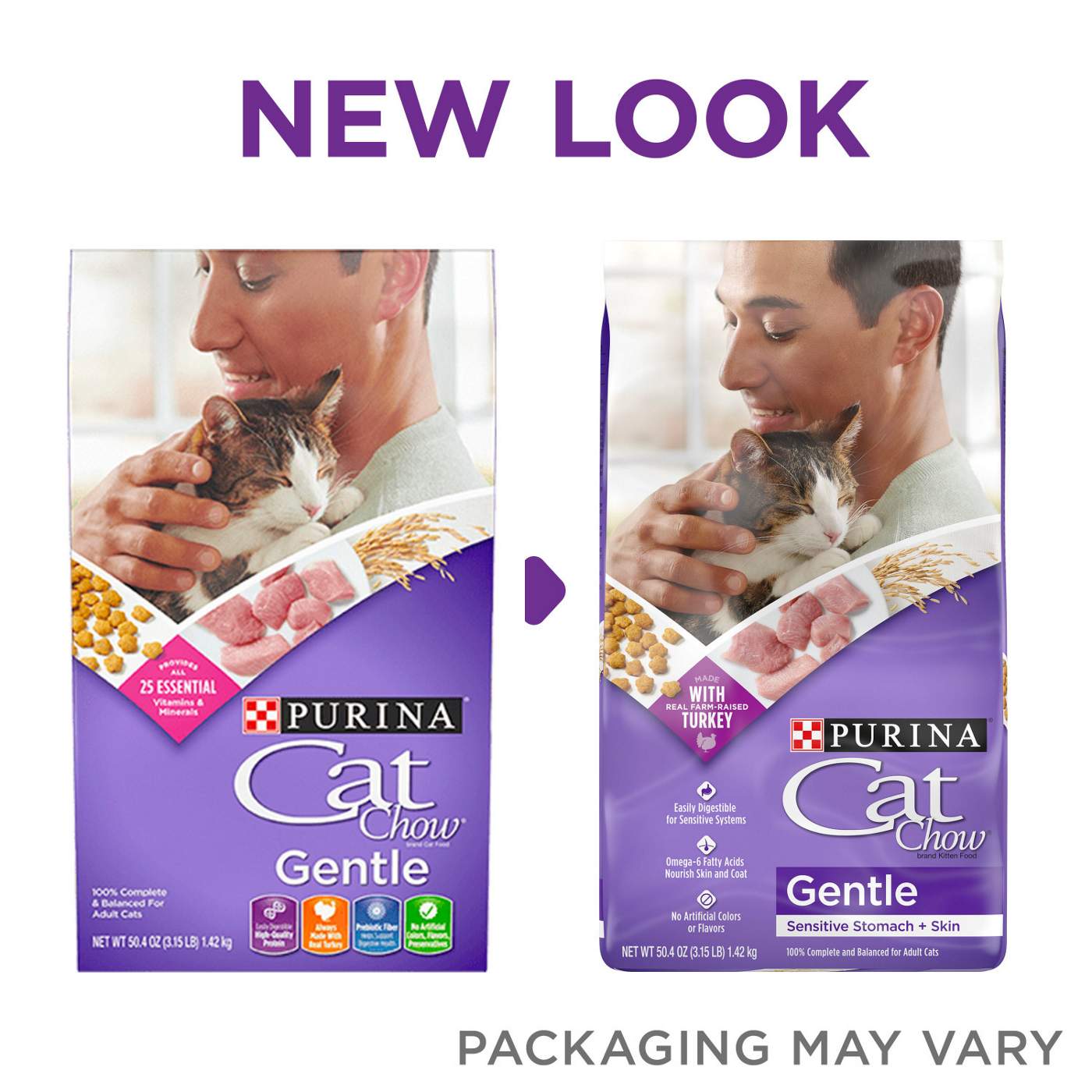 Cat Chow Purina Cat Chow Gentle Dry Cat Food, Sensitive Stomach + Skin; image 3 of 6