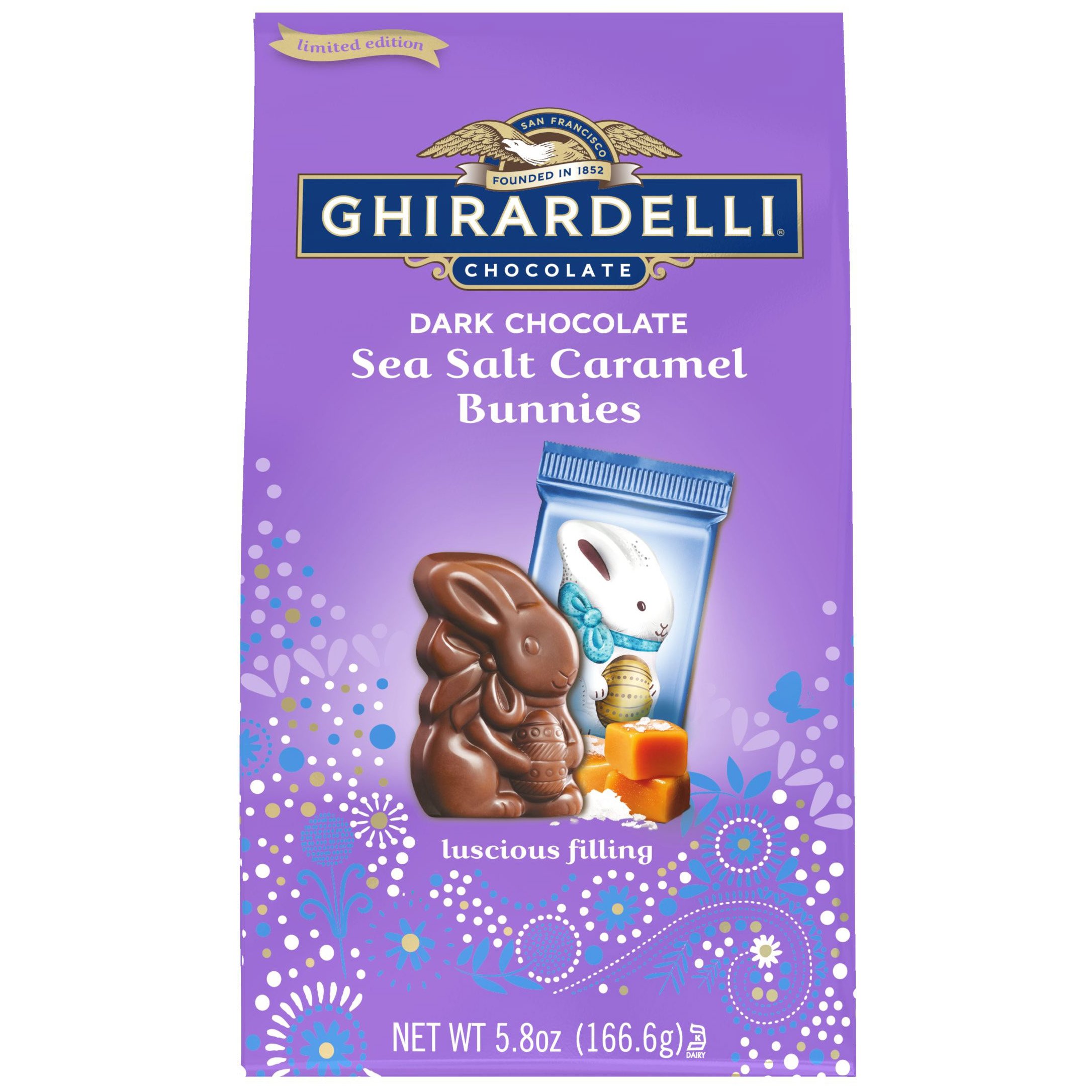 Ghirardelli Dark Chocolate Sea Salt Caramel Bunnies Easter Candy Shop