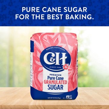 C&H Premium Pure Cane Granulated Sugar, 10 lbs