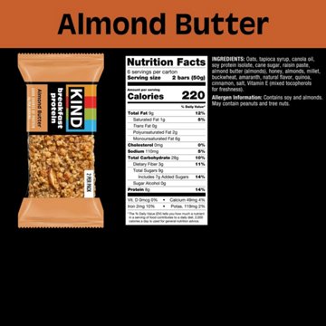 Kind 8g Protein Breakfast Bars - Almond Butter