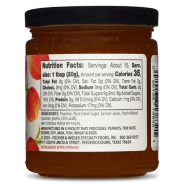 Fischer & Wieser Fredericksburg Peach Jam, 10.9 oz