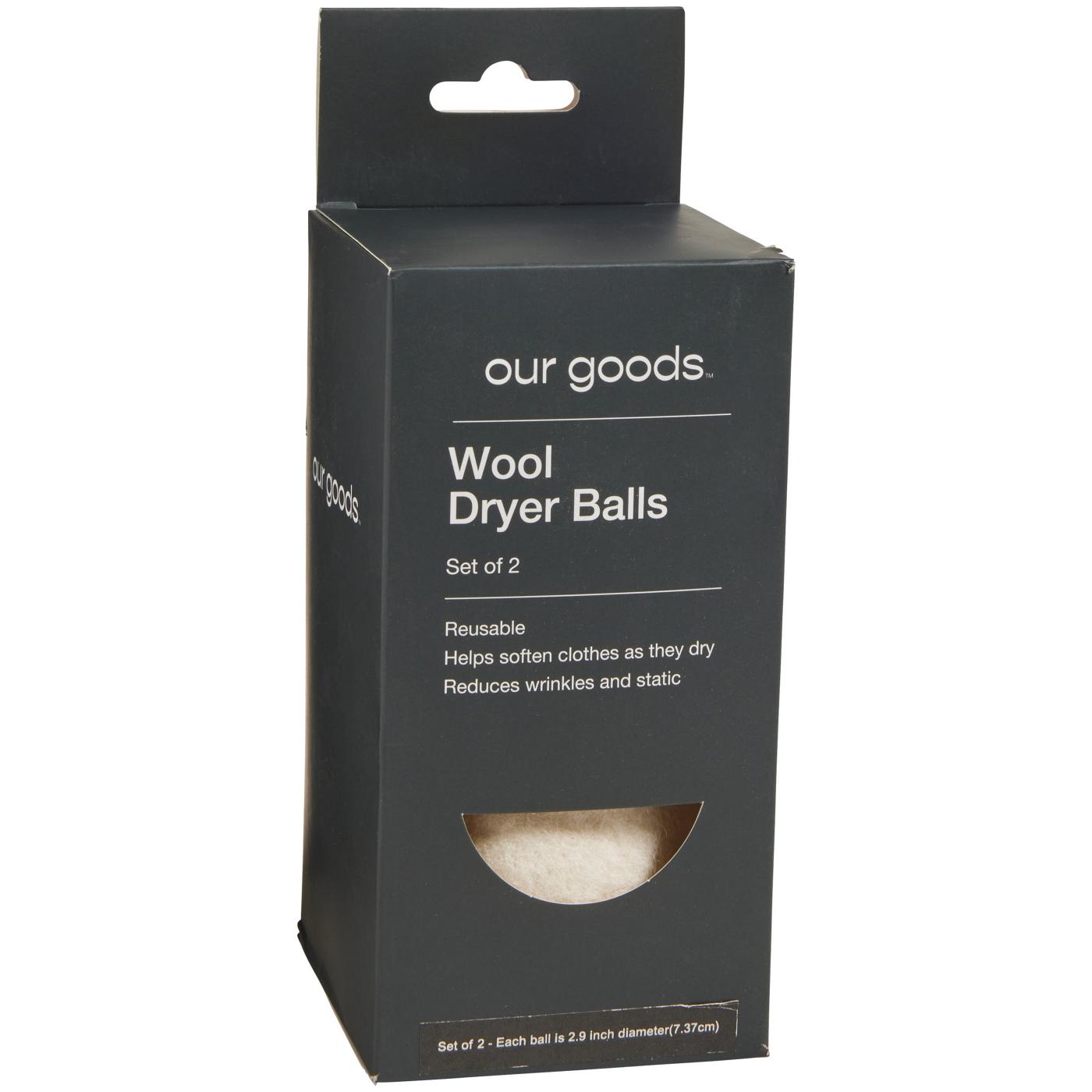 our goods Wool Dryer Balls - Set of 2; image 1 of 2