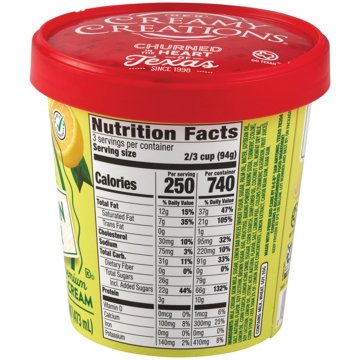 H-E-B Creamy Creations Lemon Bar Ice Cream