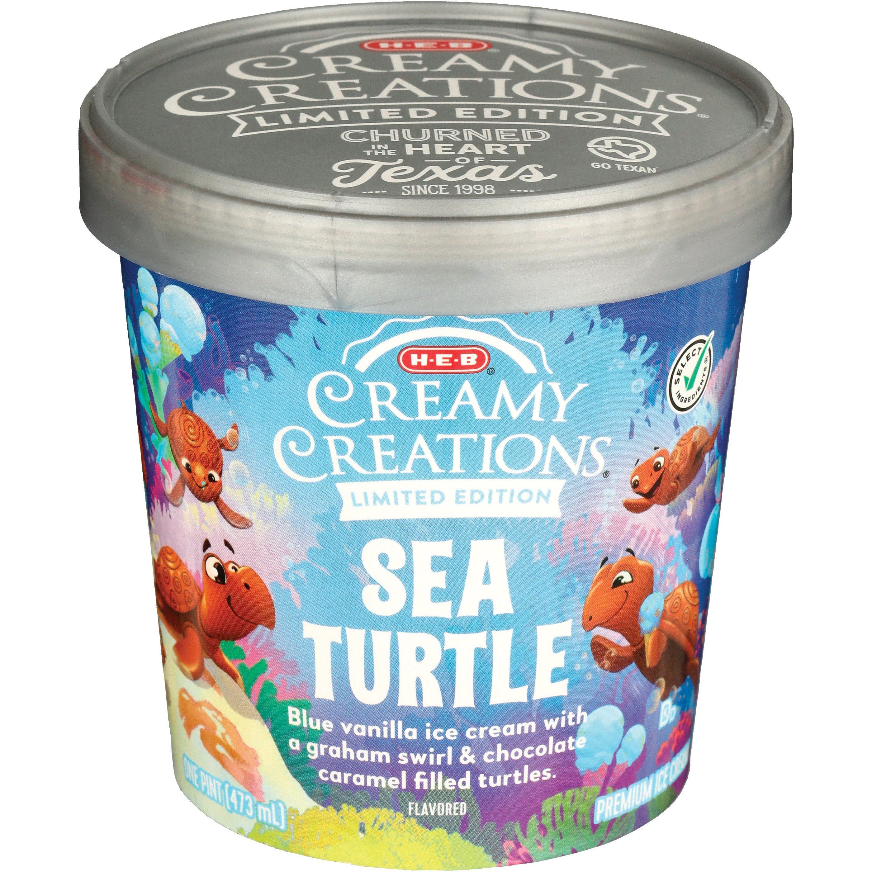HEB Creamy Creations Sea Turtle Ice Cream Shop Ice cream at HEB