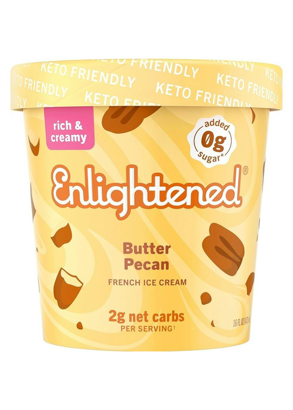 Enlightened Butter Pecan Ice Cream; image 1 of 2