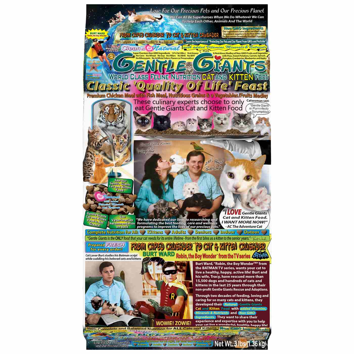 Gentle Giants Natural Non GMO Chicken & Fish Dry Cat & Kitten Food; image 1 of 3