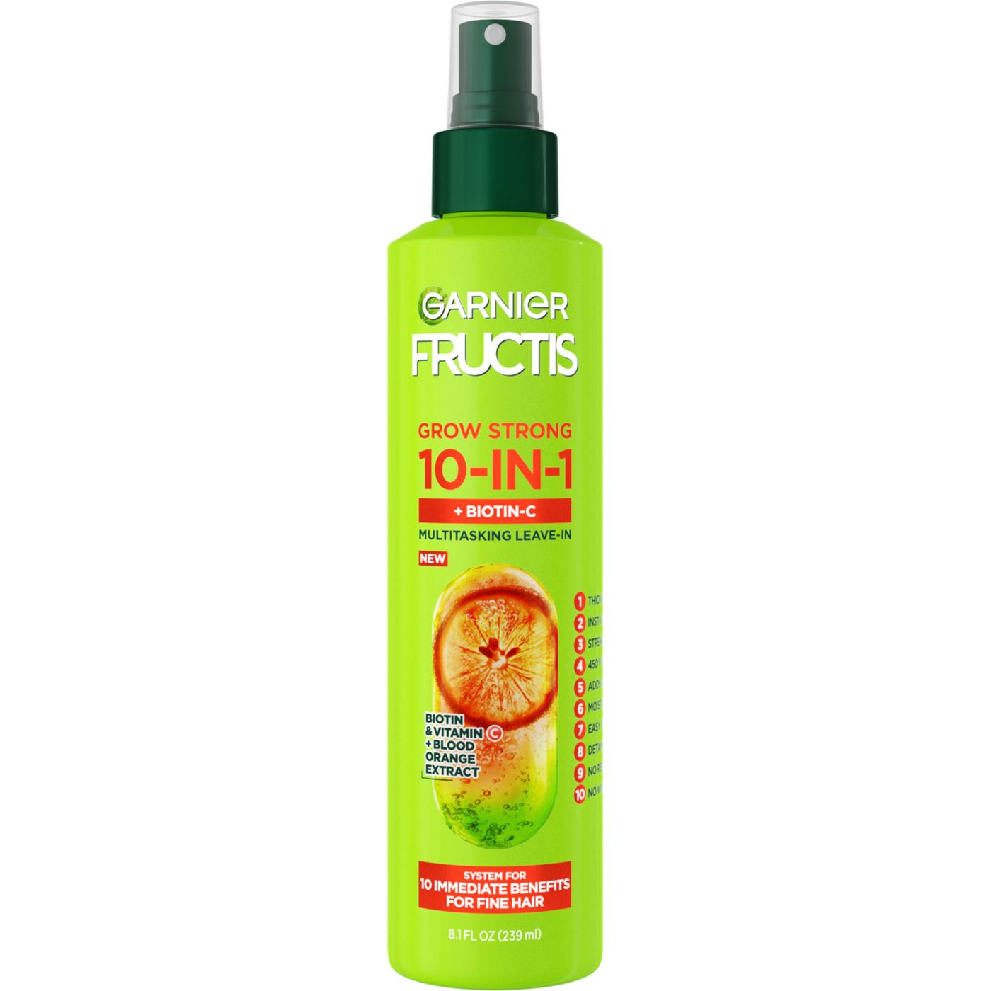 Garnier Fructis Grow Strong Thickening 10 in 1 Spray; image 1 of 9