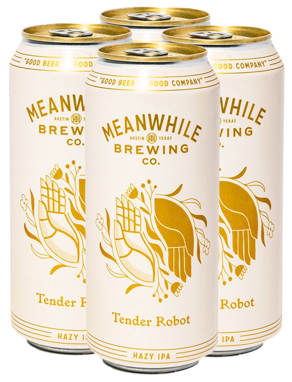 Meanwhile Brewing Co Tender Robot Hazy IPA Craft Beer 4 pk Cans, 16 oz ...