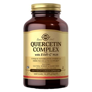 Solgar Quercetin Complex With Ester-C Plus Vegetable Capsules, 100 ct