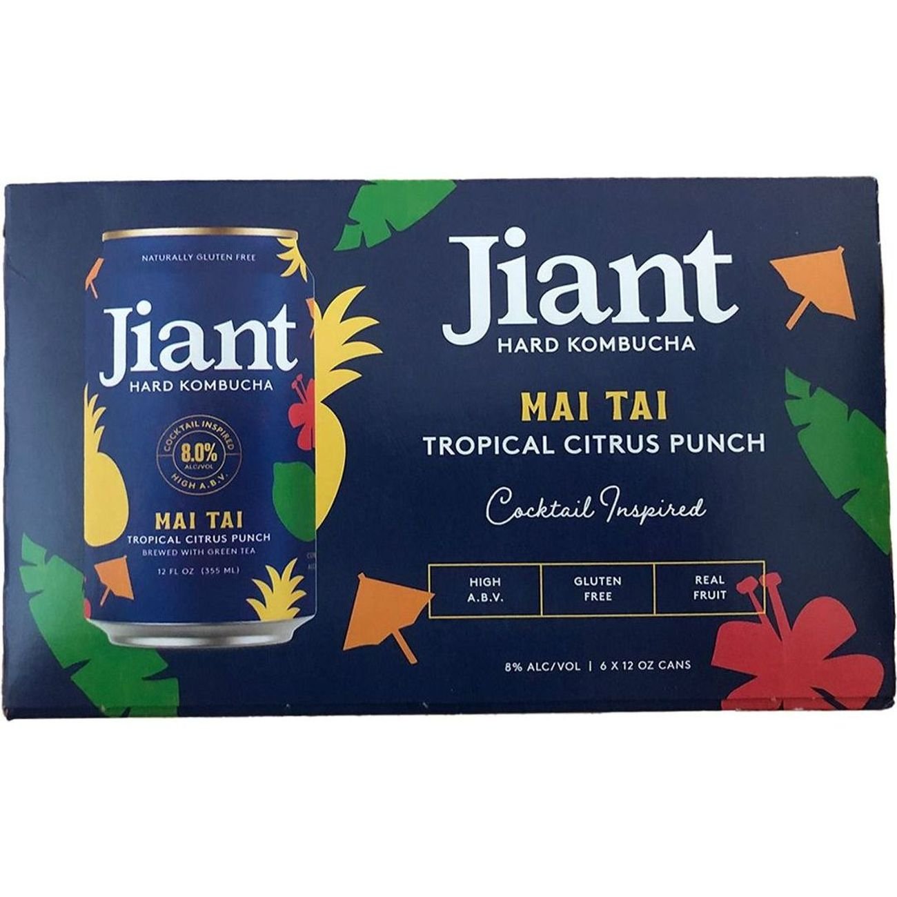 Jiant Mai Tai Hard Kombucha 6 pk Cans - Shop Malt beverages & coolers ...