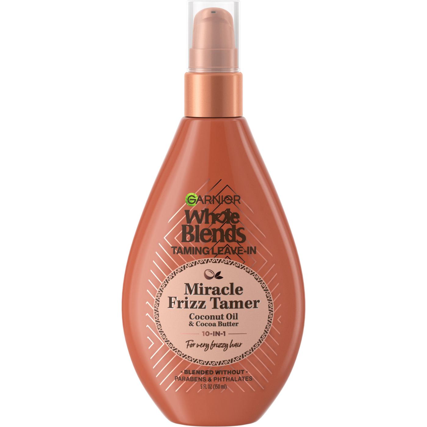 Garnier Whole Blends Miracle Frizz Tamer 10-in-1 Leave-In Treatment; image 1 of 8