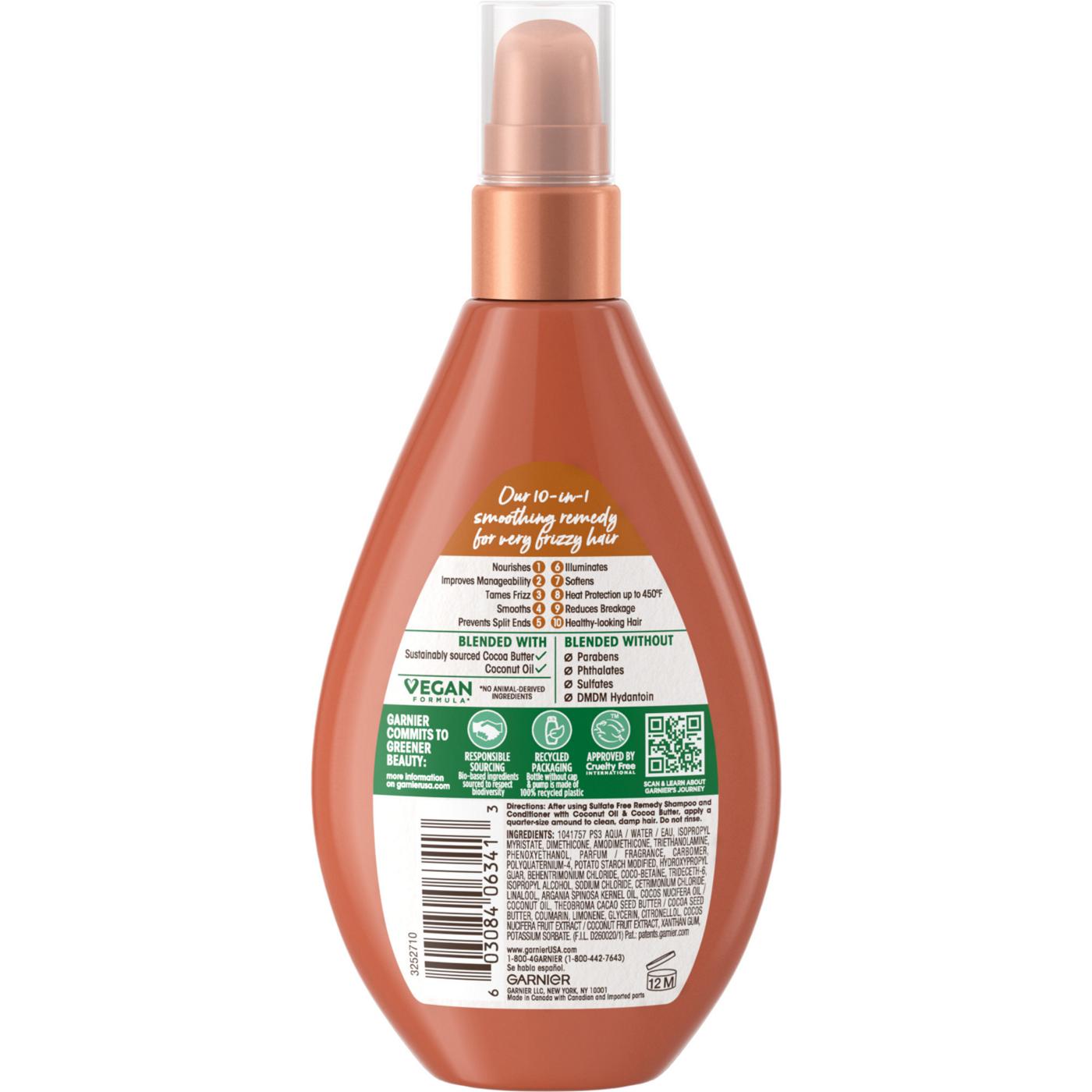 Garnier Whole Blends Miracle Frizz Tamer 10-in-1 Leave-In Treatment; image 7 of 8