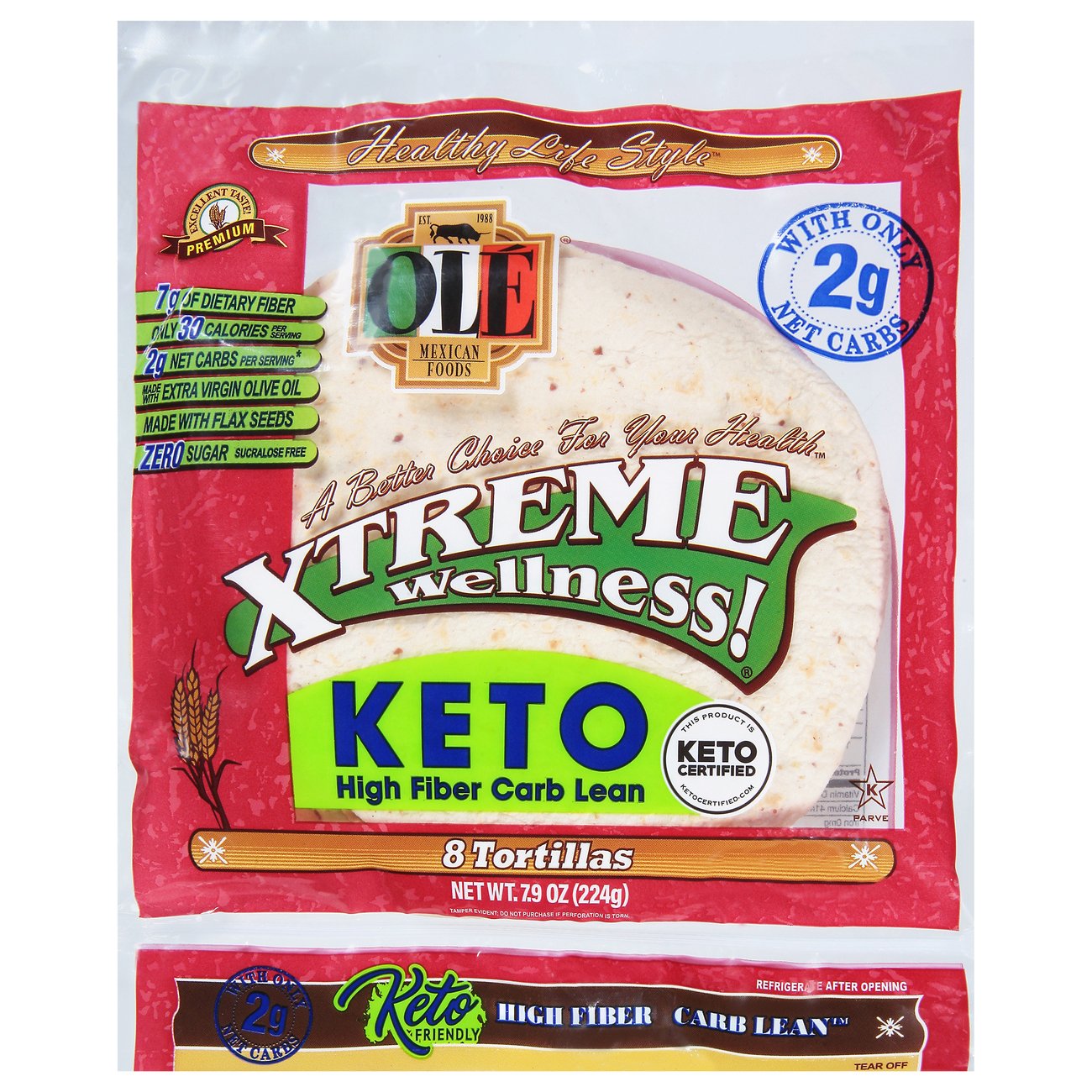 Ole Xtreme Wellness Keto Tortillas Shop Tortillas at HEB