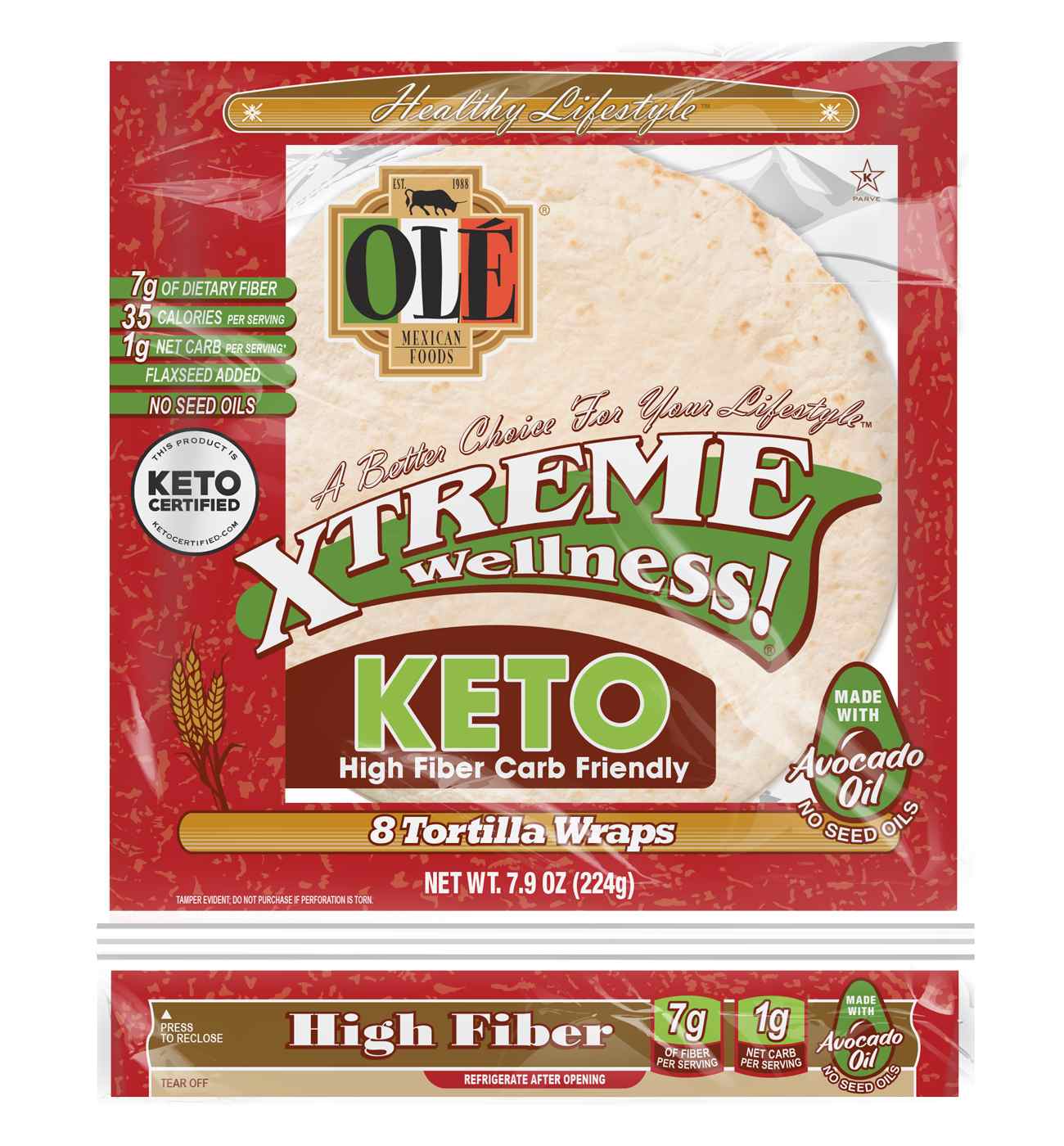 Ole Xtreme Wellness Keto Tortillas; image 1 of 5