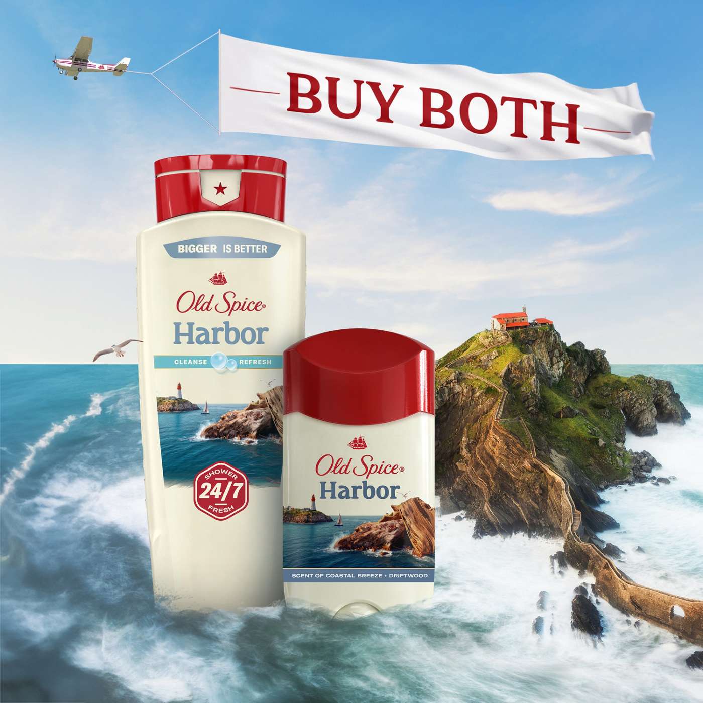 Old Spice Body Wash - Harbor Coastal Breeze ; image 8 of 10