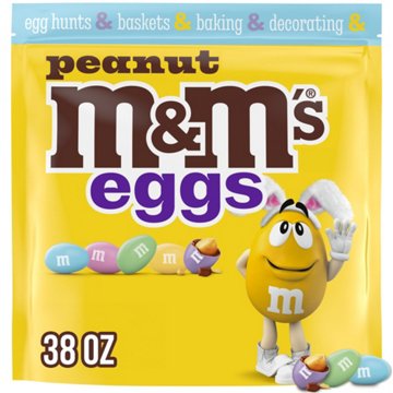 M&M'S Peanut Milk Chocolate Pastel Blend Easter Candy - Party Size