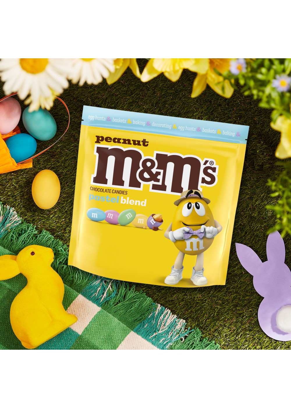 M&M'S White Chocolate Marshmallow Crispy Treat Pastel Easter Candy - Share  Size - Shop Candy at H-E-B