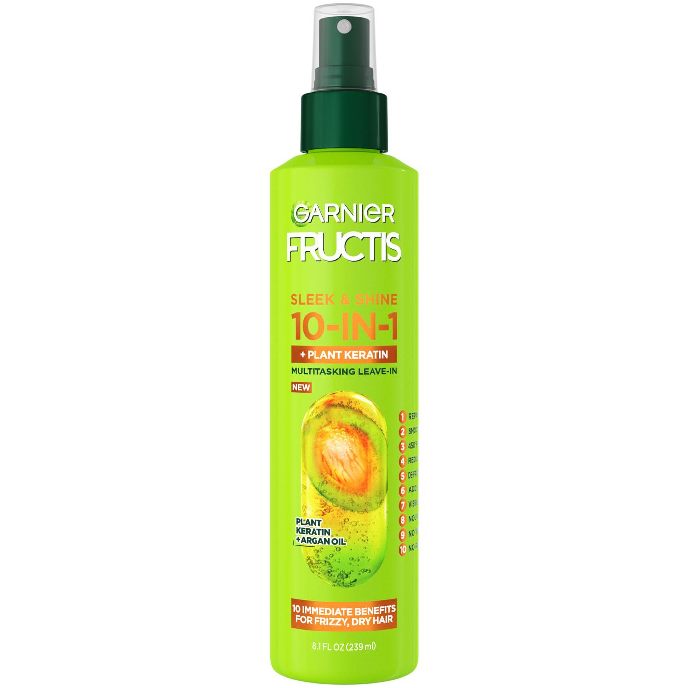 Garnier Fructis Sleek & Shine 10-in-1 Leave-In Spray; image 1 of 9