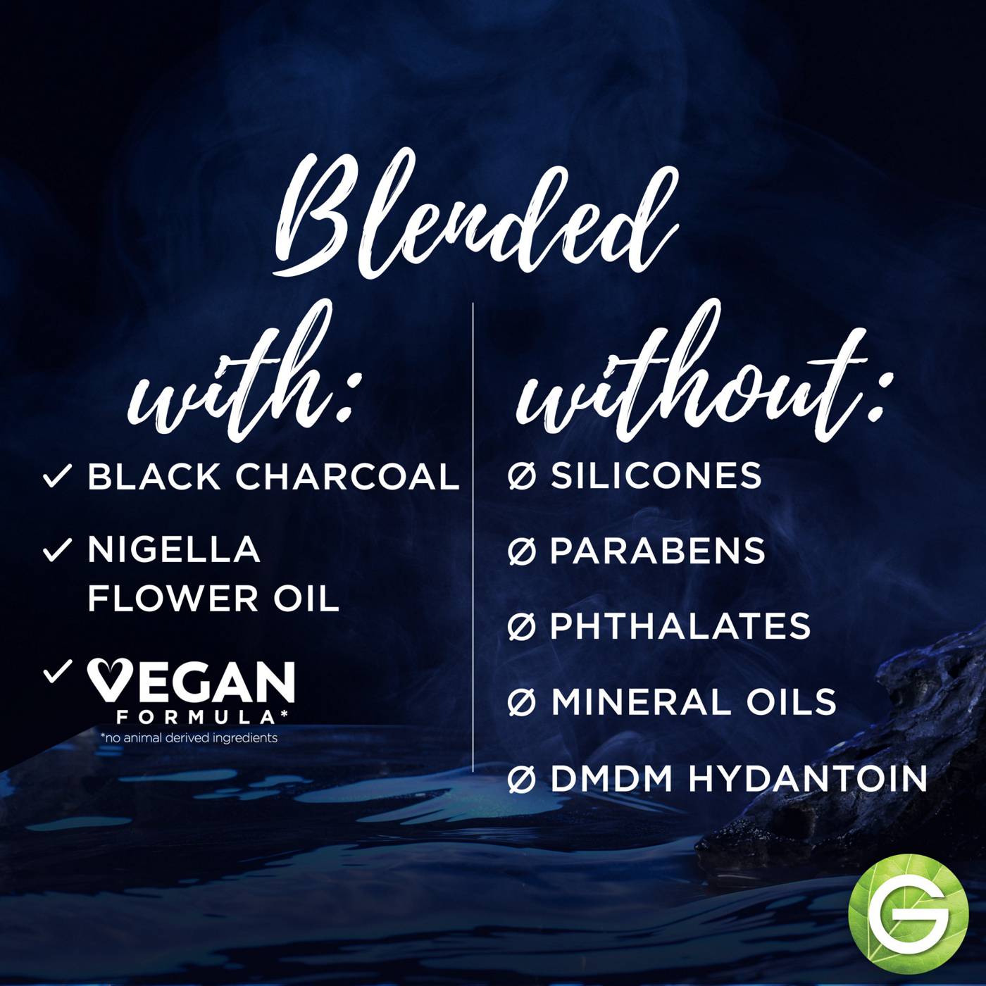 Garnier Whole Blends Black Charcoal and Nigella Flower Oil Conditioner; image 6 of 9