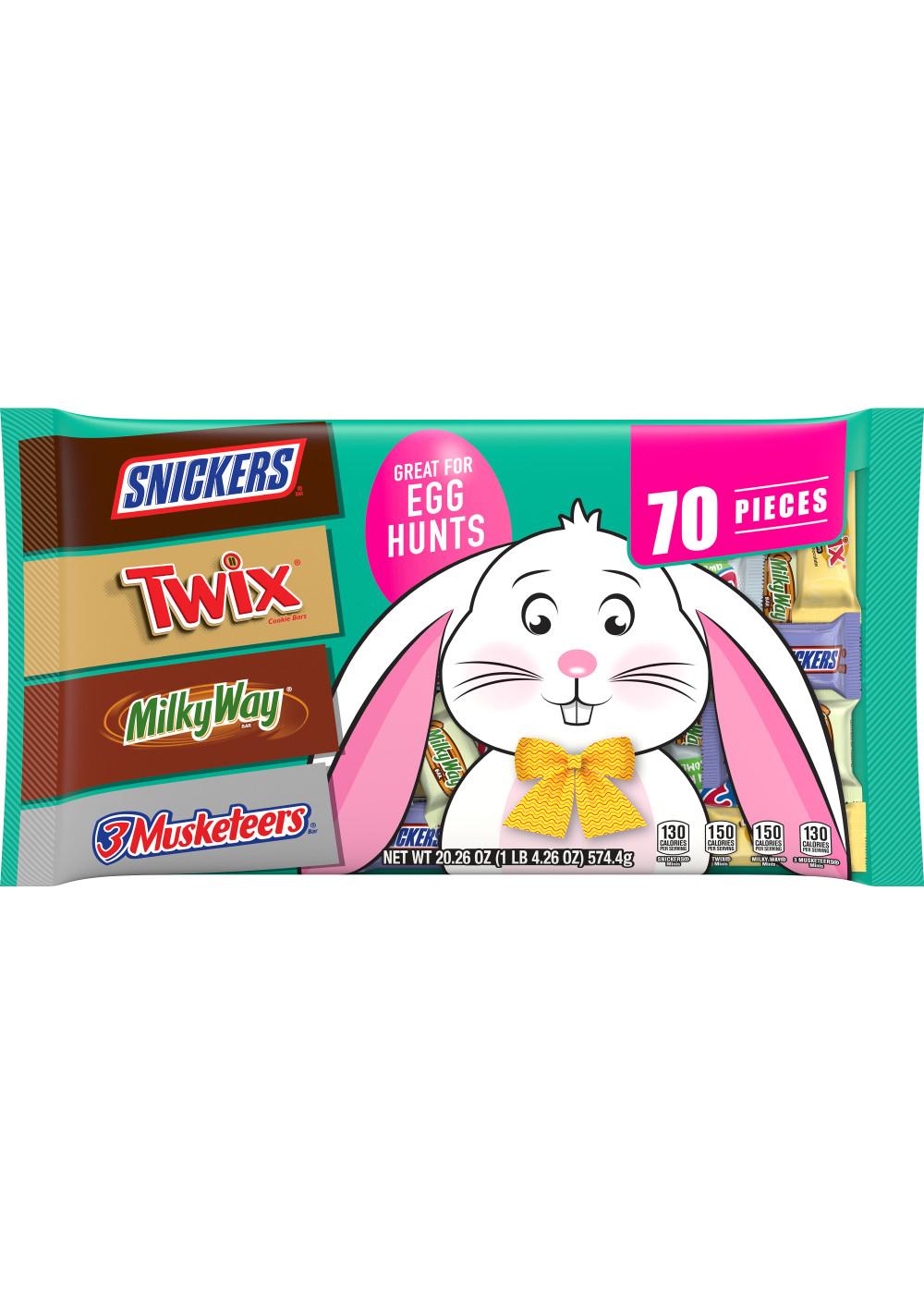 Snickers, Twix, Milky Way, & 3 Musketeers Assorted Easter Candy; image 1 of 7