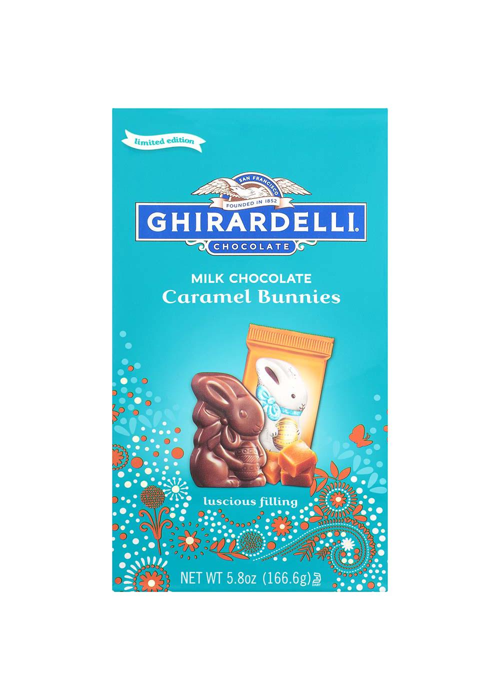 Ghirardelli Milk Chocolate Caramel Bunnies Easter Candy; image 1 of 2