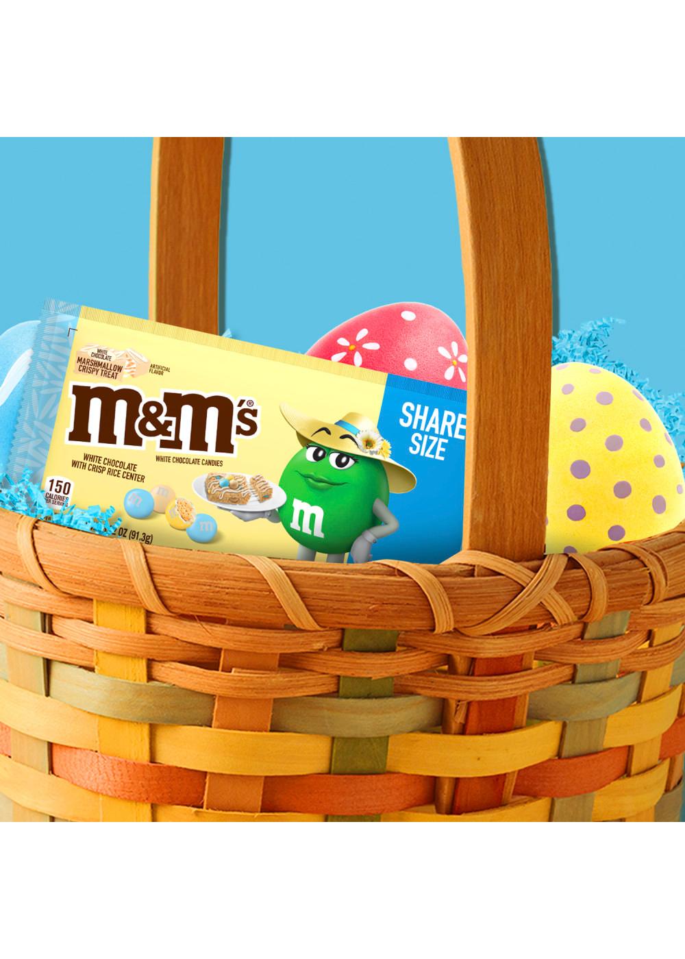 M&M'S White Chocolate Marshmallow Crispy Treat Pastel Easter Candy - Share  Size - Shop Candy at H-E-B