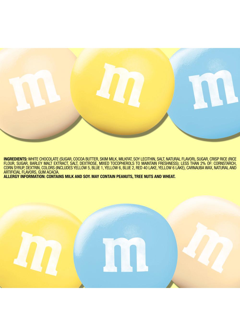 M&M'S White Chocolate Marshmallow Crispy Treat Pastel Easter Candy Bag,  7.44 oz - Baker's