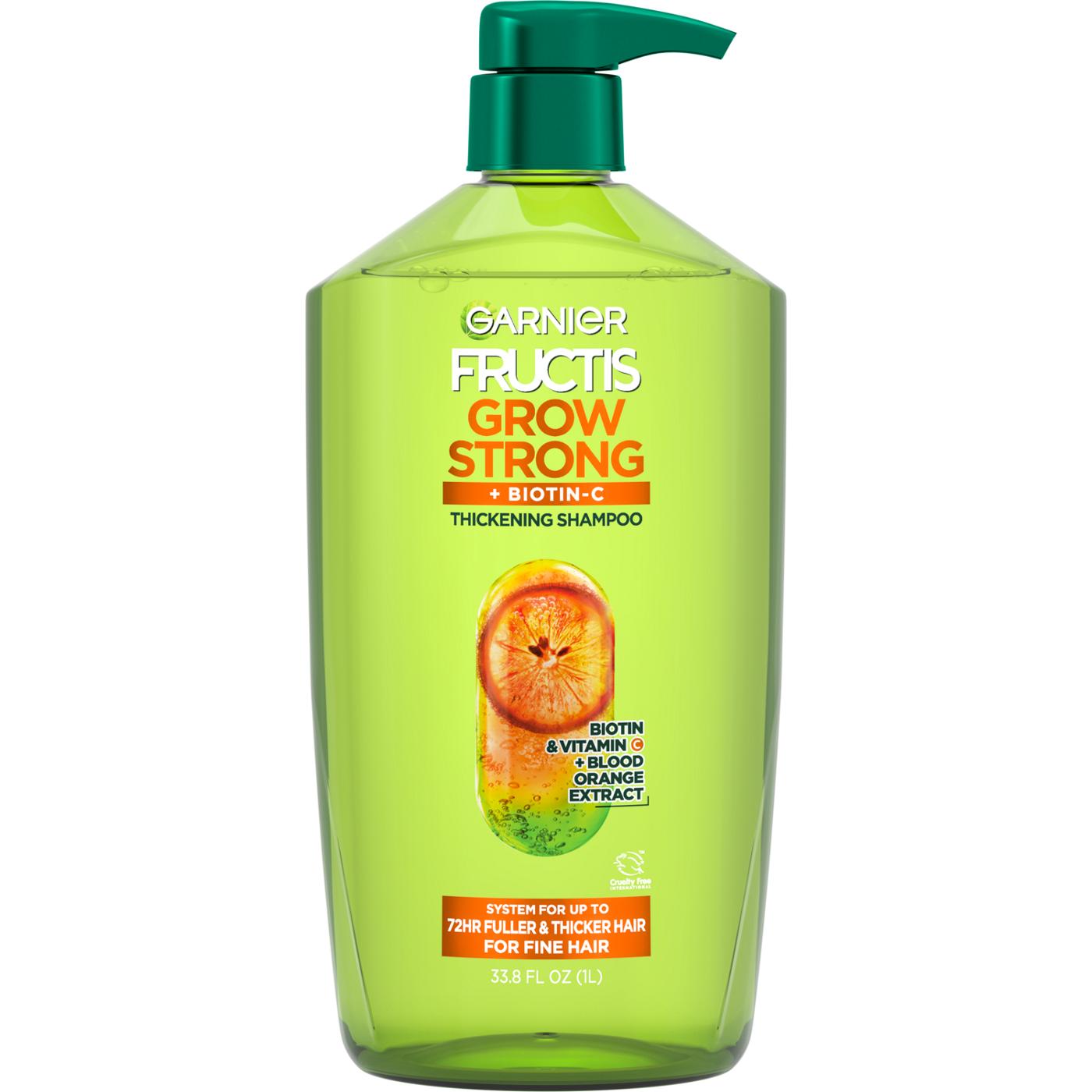 Garnier Fructis Grow Strong Thickening Shampoo; image 1 of 3