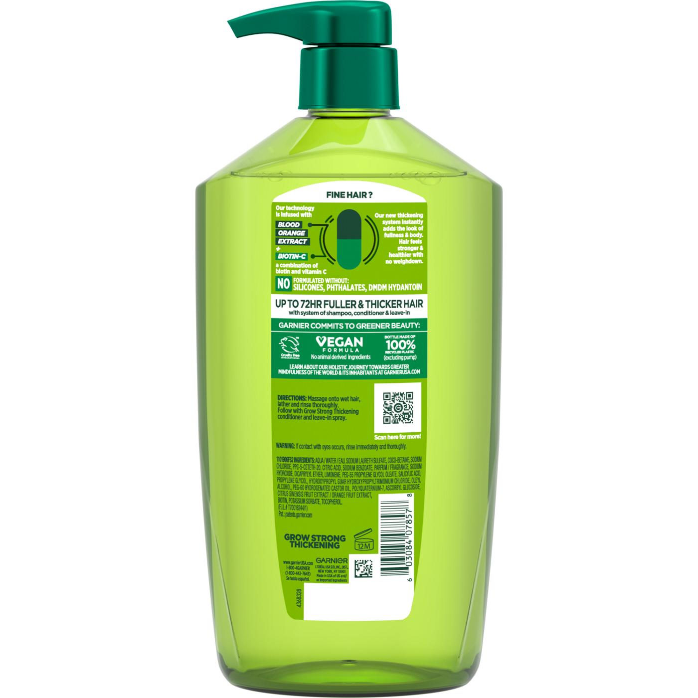 Garnier Fructis Grow Strong Thickening Shampoo; image 2 of 3