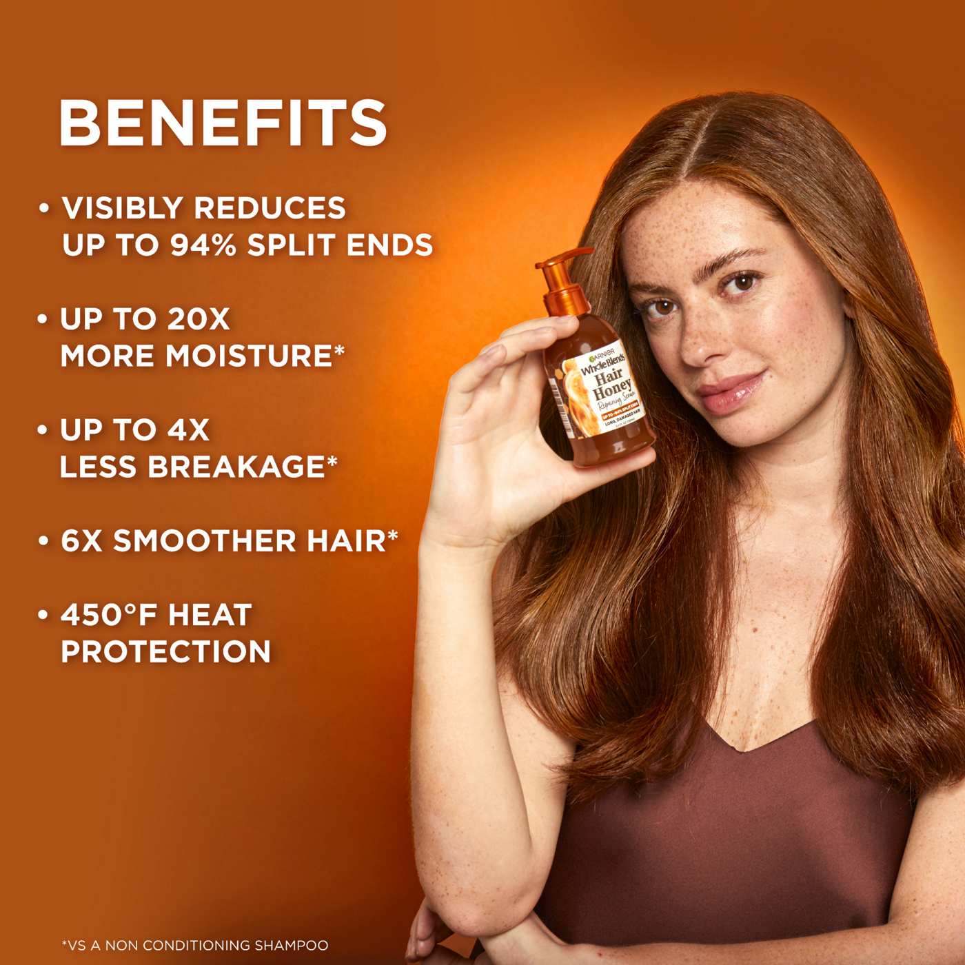 Garnier Whole Blends Hair Honey Repairing Serum; image 8 of 10