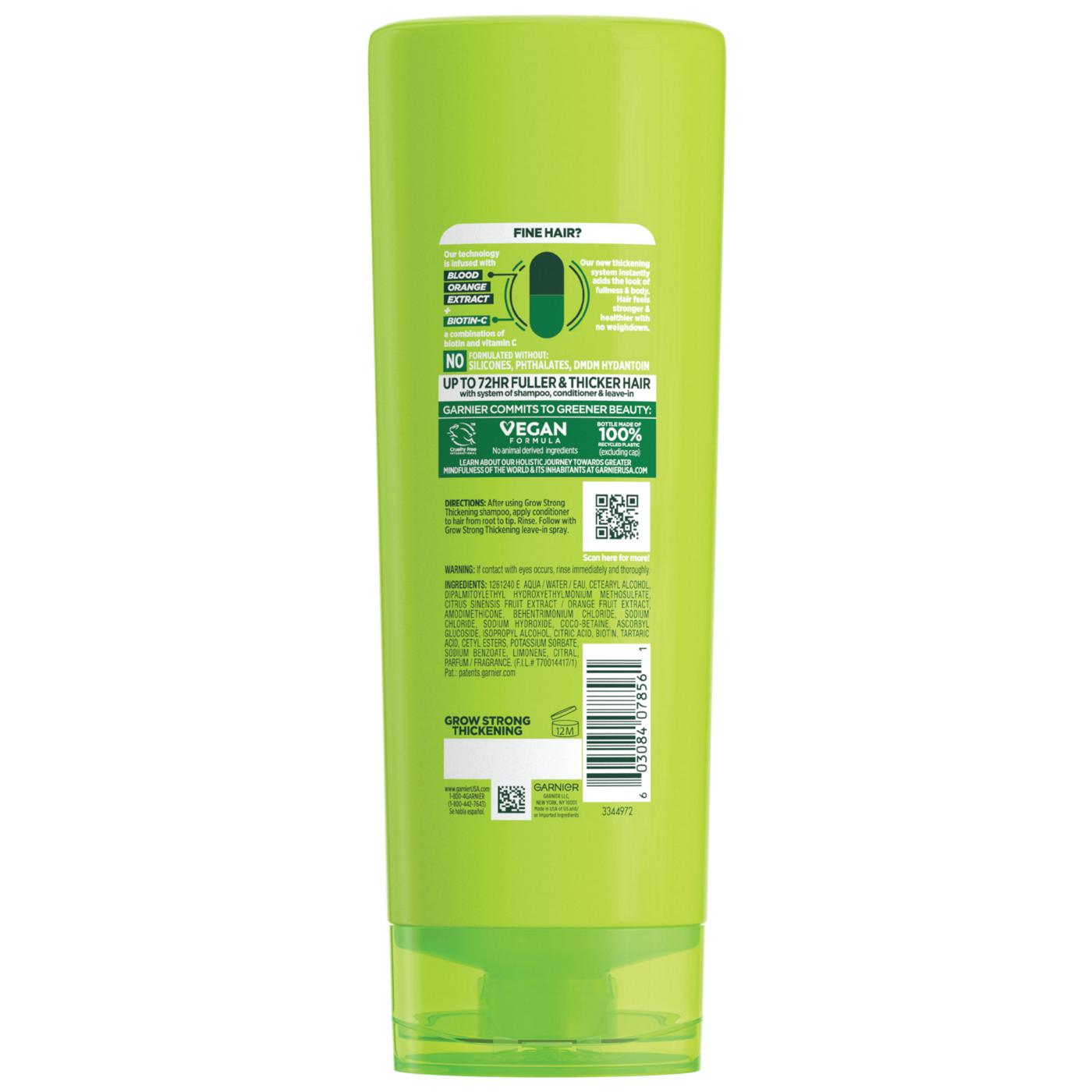 Garnier Fructis Grow Strong Thickening Conditioner; image 3 of 4