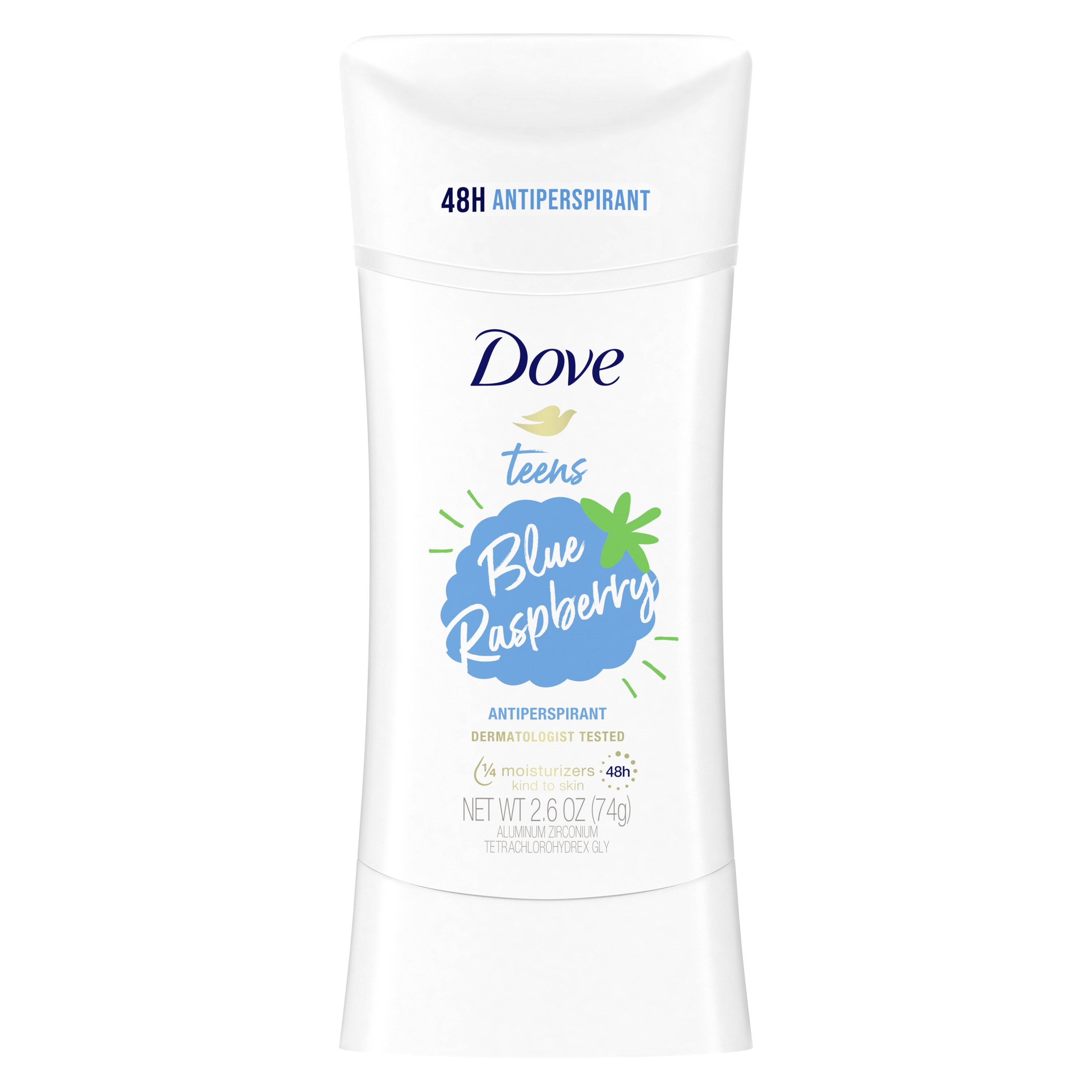 Dove Teens Antiperspirant Deodorant Stick Blue Raspberry Shop