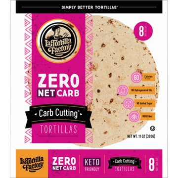 La Tortilla Factory Zero Net Carb Cutting Tortillas, 8 ct
