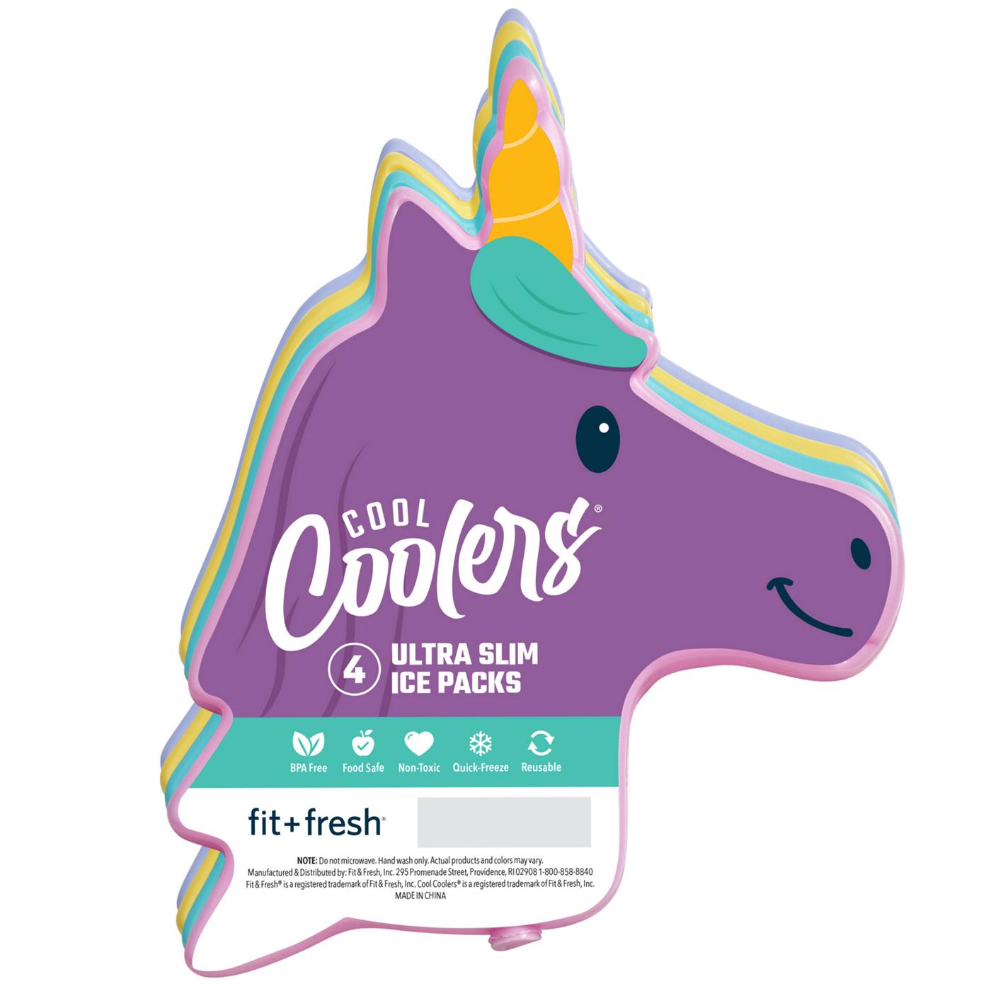 Fit + Fresh Cool Coolers Ultra Slim Unicorn Ice Packs; image 1 of 3