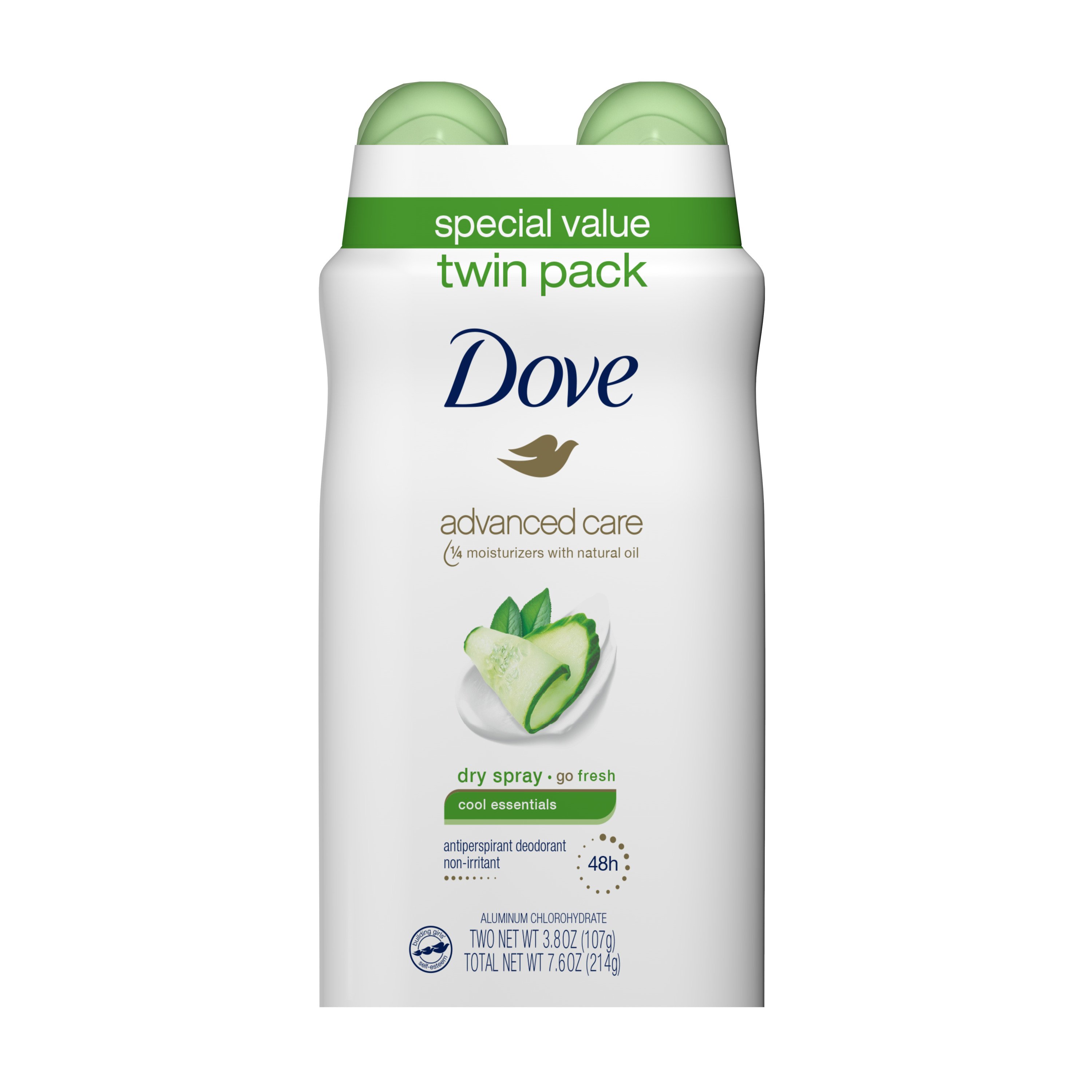 Dove Advanced Care Dry Spray Antiperspirant Deodorant Cool Essentials
