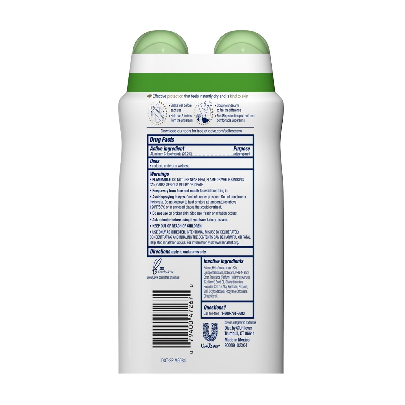 Dove Advanced Care Dry Spray Antiperspirant Deodorant Cool Essentials; image 3 of 10