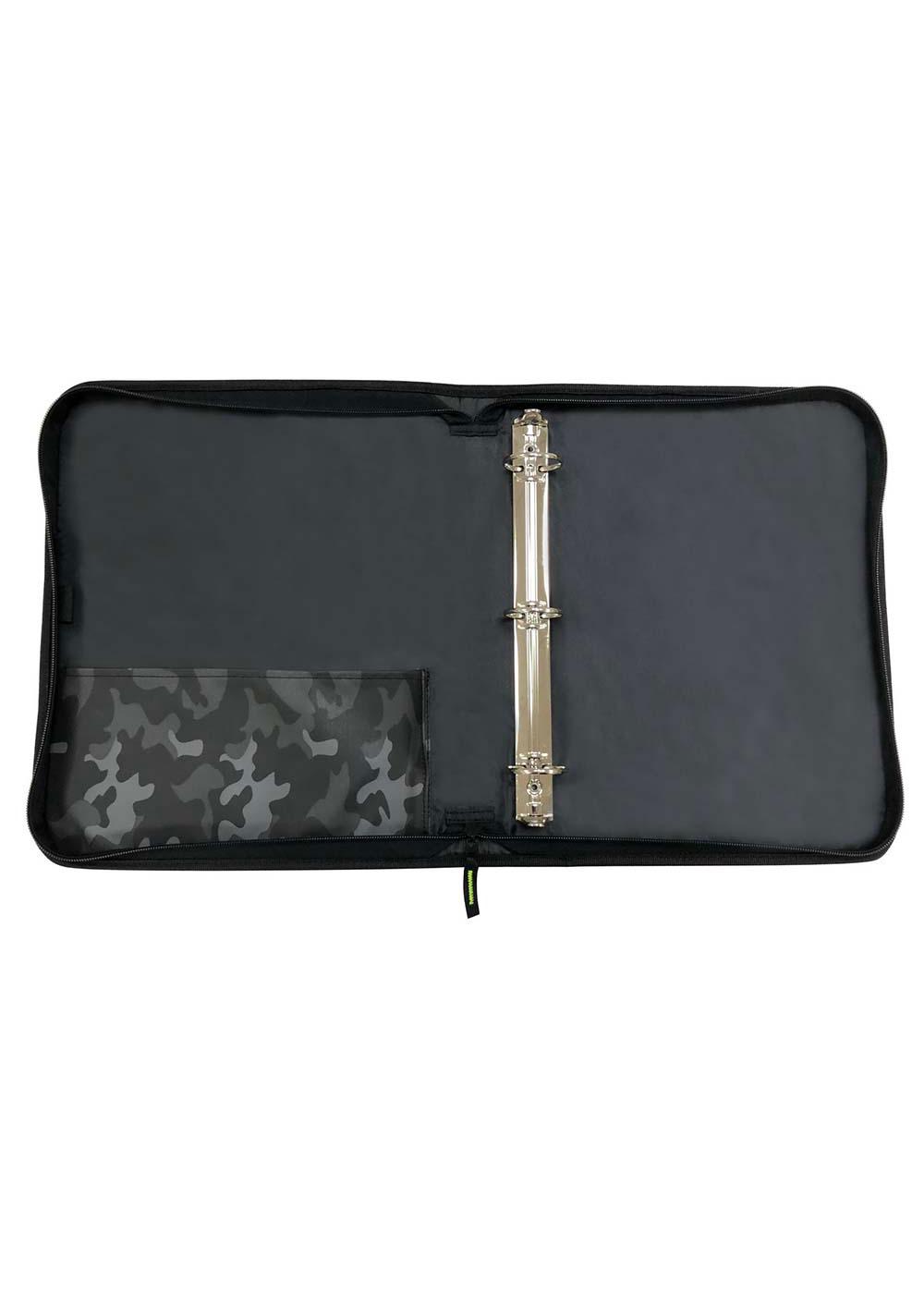 Tech Gear Night Vision 3-Ring Zipper Binder with Pocket; image 2 of 2